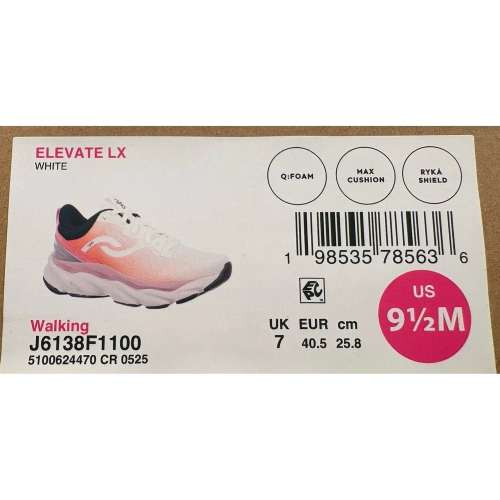 NWB Ryka Women's  Elevate LX Walking Sneakers J6138F100 Multicolor Size 9.5 - Picture 10 of 12